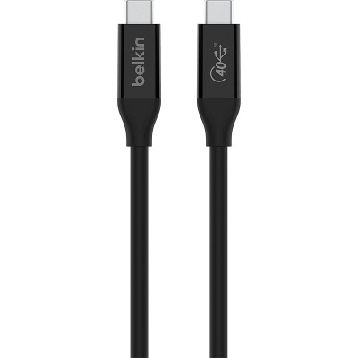 Belkin Кабель USB4 USB-C - USB-C, 40Gbps, 100W, 0.8м Black