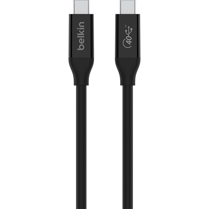 Belkin Кабель USB4 USB-C - USB-C, 40Gbps, 100W, 0.8м Black