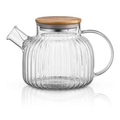 ARDESTO Заварник Iceberg, 1000мл, боросилікатне скло, бамбук, прозрачний