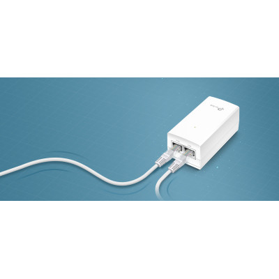 TP-Link Інжектор PoE POE4818G 1xGE, 1xGE PoE, 18Вт, Пасивний