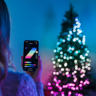 Twinkly Гірлянда Smart LED Twinkly Dots Lights RGB 200 IP44 10м кабель прозорий Twinkly Гірлянда Smart LED Twinkly Dots Lights RGB 200 IP44 10м кабель прозорий