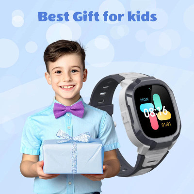 Mibro Дитячий годинник-телефон P6, 1.4", 240x280, GPS, 2MP, 900мА·год, 2АТM, сірий Mibro Дитячий годинник-телефон P6, 1.4", 240x280, GPS, 2MP, 900мА·год, 2АТM, сірий