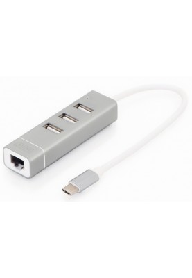 Digitus USB Type-C, 3xUSB+Fast Ethernet