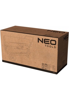 Neo Tools Теплова гармата дизель/гас, прямого нагріву, 30кВт, 420м кв, 750м куб/год, колеса, IPX4, чорний