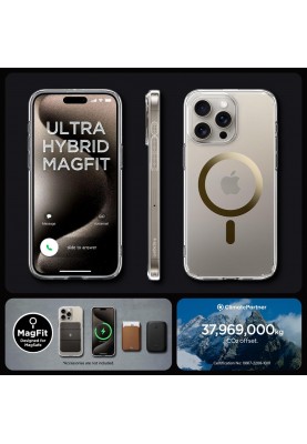 Spigen Чохол для Apple iPhone 15 Pro Ultra Hybrid MagFit, Gold
