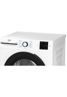 Beko Пральна машина фронтальна, 9кг, 1200, A+++, 55см, дисплей, інвертор, пара, білий