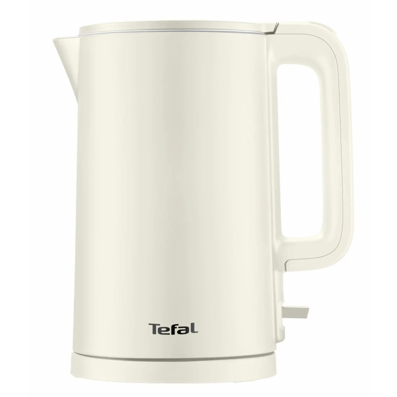 Tefal Електрочайник Thermo Protect, 1.5л, пластик, нержавіюча сталь, світло-бежевий