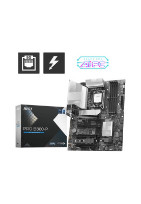 MSI Материнcька плата PRO B860-P s1851 B860 4xDDR5 M.2 HDMI DP ATX