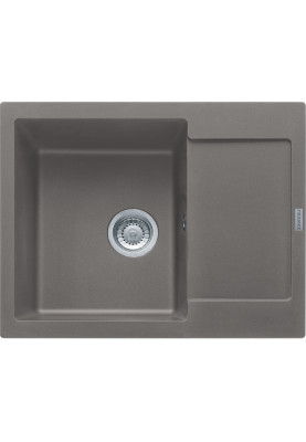 Franke Мийка кухонна Maris, фраграніт, прямокутник, з крилом, 620х500х200мм, чаша - 1, врізна, MRG 611-62, сірий камінь