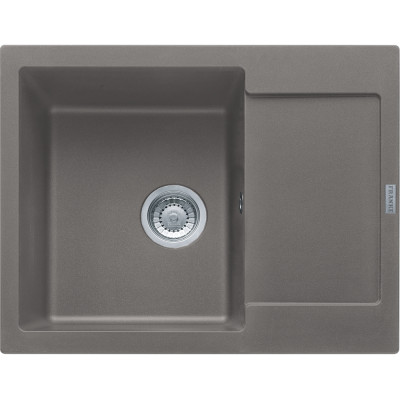 Franke Мийка кухонная Maris, фраграніт, прямокутник, з крилом, 620х500х200мм, чаша - 1, врізна, MRG 611-62, сірий камінь