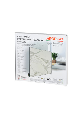ARDESTO HCP-400[Керамічна панель ARDESTO, 8м2, 400Вт, хутро. упр-ня, 60 х 60см, бежевий мрамор]