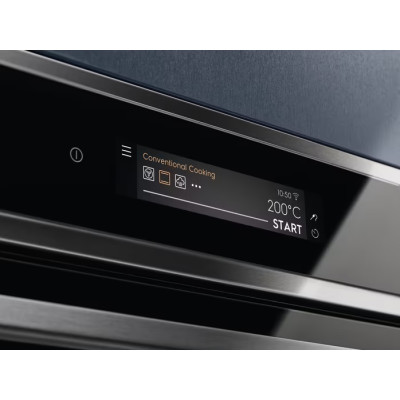 Electrolux Духова шафа електрична, 71, A++, пара, конвекція, піроліз, ф-ція пароварки, чорний+нерж