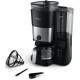 Philips Кавоварка крапельна All-in-1 Brew, 1.25л, зерно+мелена, дисплей, підігрів кавника, кавомолка, чорний