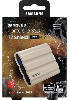 Samsung Портативний SSD 2TB USB 3.2 Gen 2 Type-C T7 Shield