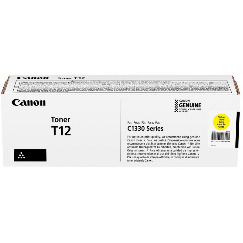 Canon Картридж T12 i-SENSYS XC1333 Series (5400 стор.) Yellow