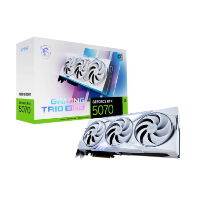 MSI Відеокарта MSI GeForce RTX 5070 Ti 16GB GDDR7 GAMING TRIO OC WHITE