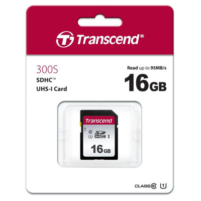 Transcend Карта пам'яті SD 16GB C10 UHS-I R95/W10MB/s Transcend Карта пам'яті SD 16GB C10 UHS-I R95/W10MB/s