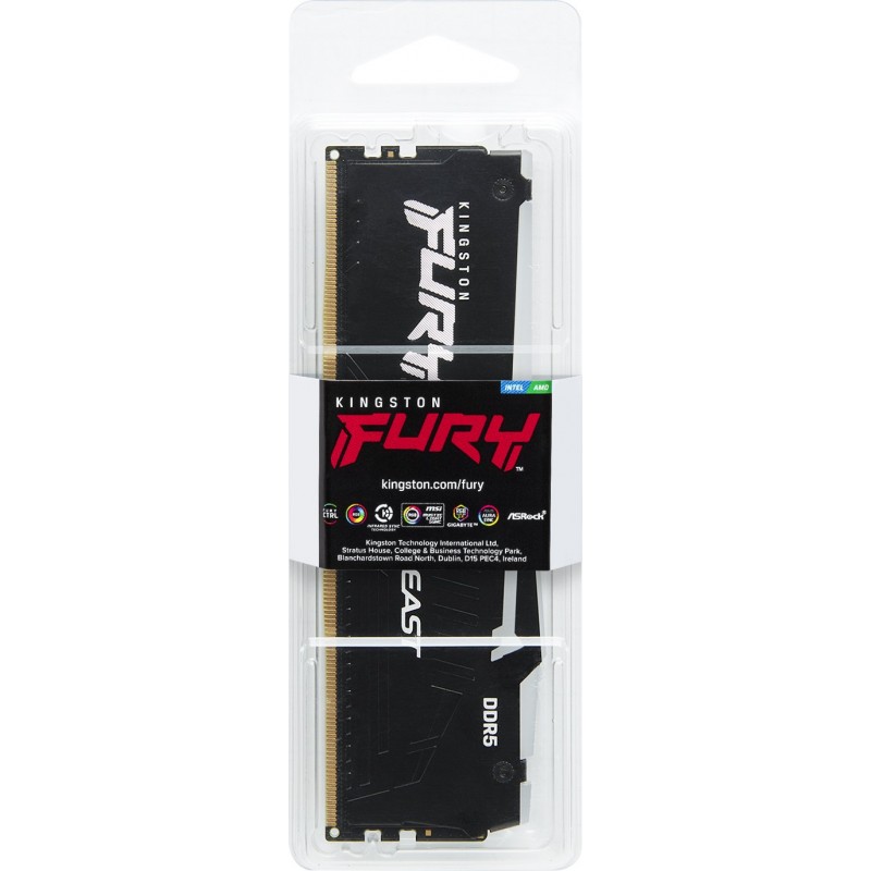 Kingston Пам'ять до ПК DDR5 4800 8GB FURY Beast RGB