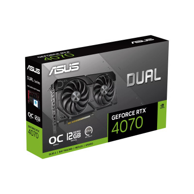 ASUS Відеокарта GeForce RTX 4070 12GB GDDR6X EVO DUAL-RTX4070-O12G-EVO