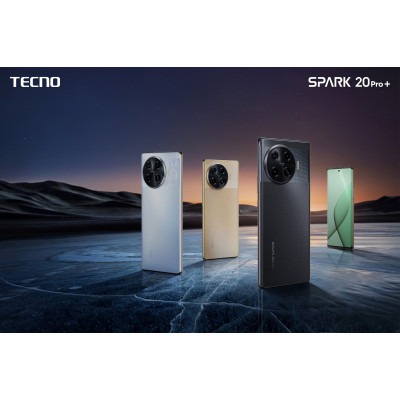 TECNO Смартфон Spark 20 PRO+ (KJ7) 6.78` 8/256ГБ, 2SIM, 5000мА•год, Lunar Frost