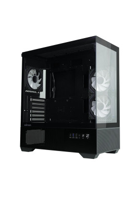 Zalman Корпус Chronix без БР, 1xUSB3.0, 1xUSB2.0, 1x Type C, 2x120мм ARGB Reverse, 1x120мм ARGB, VGA 410мм, LCS ready, TG Side/Front Panel, ATX, чорний