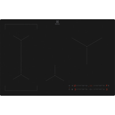 Electrolux Варильна поверхня індукційна, 80см, розширена зона, Hob2Hood, чорний матовий