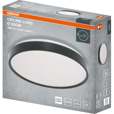 Osram Світильник накладний CEILING LUXO 18Вт 4000К чорний Osram Світильник накладний CEILING LUXO 18Вт 4000К чорний