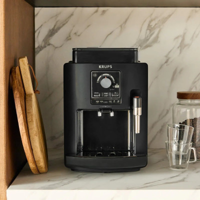 Krups Кавомашина Krups Harmony 1.7л, зерно, ручний капучинатор, мех. керування, авторецептів - 4, свій рецепт, чорний