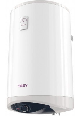 Tesy Водонагрівач електр. Modeco Ceramic S круглий із теплообмінником GCV6S 804724D C21 TS2RCP, 80л, 2,4 кВт, сухий тін, хутро. кер-ня, B, білий