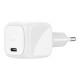 Belkin Зарядний пристрій мережевий 30Вт USB-С PD PPS, білий