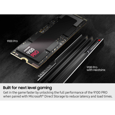 Samsung Накопичувач SSD Samsung M.2 8TB PCIe 5.0 9100PRO + радіатор Samsung Накопичувач SSD Samsung M.2 8TB PCIe 5.0 9100PRO + радіатор