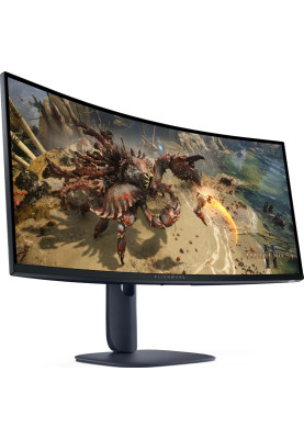 Dell Монітор 34" AW3425DWM 2xHDMI, DP, USB, VA, 3440x1440, 21:9, 180Hz, 1ms, DCI-P3 95%, CURVED, Adaptive-Sync, HDR 400