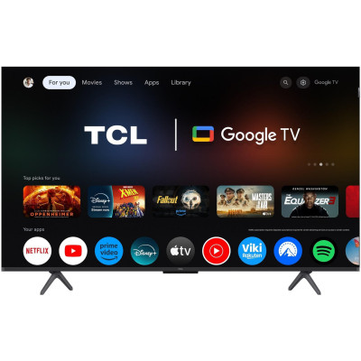 TCL Телевізор 50" QLED 4K 60Hz Smart Google TV Black