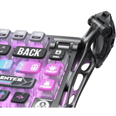 GravaStar Клавіатура механічна GravaStar K1 Pro 80keys, GravaStar x Kailh Speedy Mint, BT/WL/USB, cyberpunk