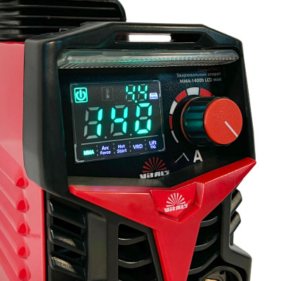 Vitals Зварювальний апарат інверторний MMA-1400h LCD mini струм 140А потужність 4.5кВА 220В 2.2кг