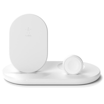 Belkin 3-in-1 Wireless Pad/Stand/Apple Watch[Зарядний пристрій бездротовий 3в1 iPhone/Watch/AirPods, білий]