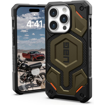 UAG Чохол UAG для Apple iPhone 15 Pro Monarch Pro Magsafe, Kevlar Elemental Green