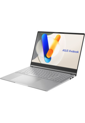ASUS Ноутбук Vivobook S 15 M5506UA-MA055 15.6" 3K OLED, AMD R7-8845HS, 32GB, F1TB, UMA, noOS, Сріблястий