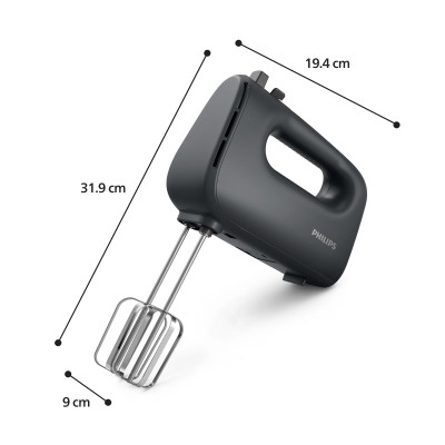 Philips Міксер Philips ручний 5000 series, 400Вт, насадки -4, чорний
