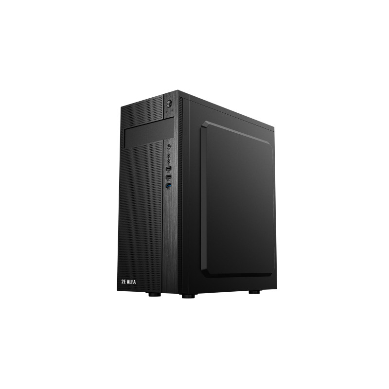 2E Корпус Alfa E185 без БЖ 1xUSB3.0, 2xUSB2.0, VGA 310мм, ATX, чорний