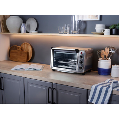 Russell Hobbs Піч електрична Air Fry Mini Oven, 12.6л, 1500Вт, механіч., гриль, конвенція, сіра