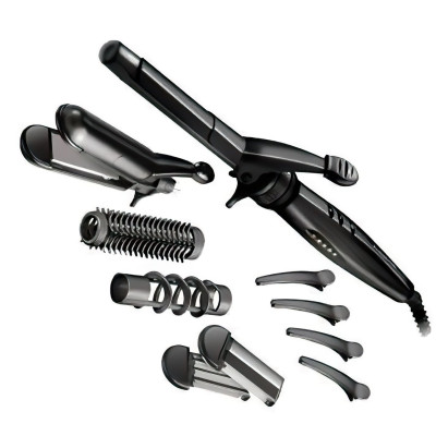 Remington Мультистайлер Multistyle, 25Вт, темп.режимів-5, 110-190С, 5 насадок, кейс, аксесуари, кераміка, тефлон, чорний