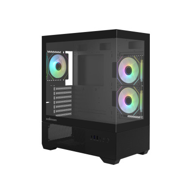 Zalman Корпус Chronix V2 без БР, 1xUSB3.0, 1xUSB2.0, 1x Type C, 2x120мм ARGB Reverse, 4x120мм ARGB, VGA 410мм, LCS ready, TG Side/Front Panel, ATX, чорний
