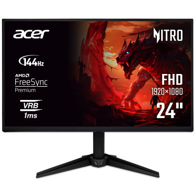 Acer Монітор Acer 23.8" QG241YP6bip HDMI, DP, IPS, 144Hz, 1ms, FreeSync