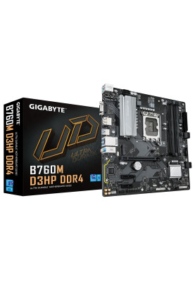 Gigabyte Материнська плата B760M D3HP DDR4 s1700 b760 4xDDR4 M.2 HDMI DP D-Sub mATX