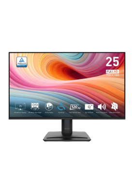 MSI Монітор 24.5" PRO MP251-E2 D-Sub, HDMI, DP, MM, IPS, 120Hz, sRGB 99%, AdaptiveSync