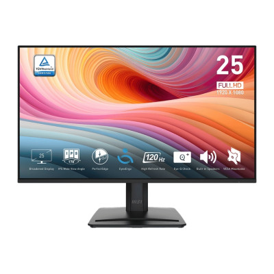 MSI Монітор 24.5" PRO MP251-E2 D-Sub, HDMI, DP, MM, IPS, 120Hz, sRGB 99%, AdaptiveSync