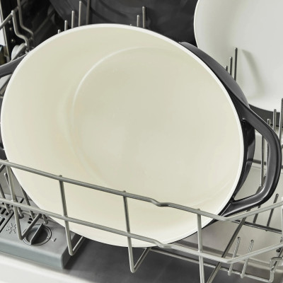 Tefal Каструля Tefal Air, з кришкою, 5.7л, алюміній, чорний