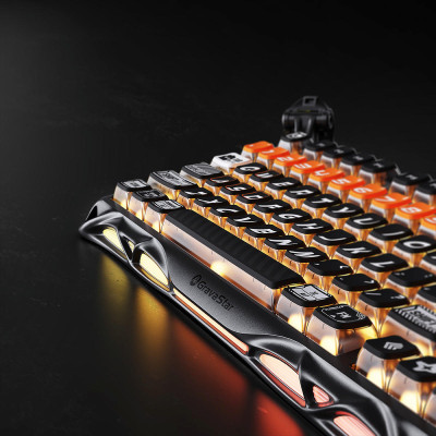 GravaStar Клавіатура механічна Mercury K1 Pro 80keys, GravaStar x Kailh Speedy Mint, BT/WL/USB, RGB, CyberFlare