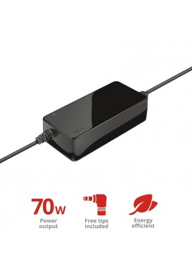 Trust Primo 70W-19V Universal Laptop Charger BLACK